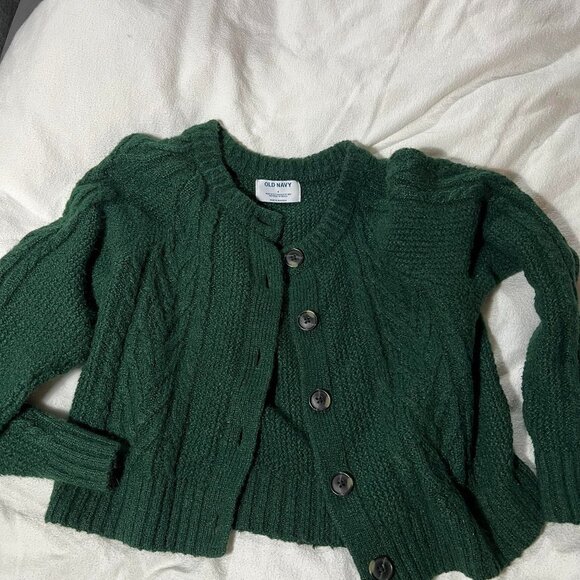 Old Navy Sweaters - Old Navy Womens Green Long Sleeve Cable Knit Cardigan Sweater Size S